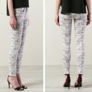 Rag & Bone gray camo digital print skinny jeans 27‎ W1502O337